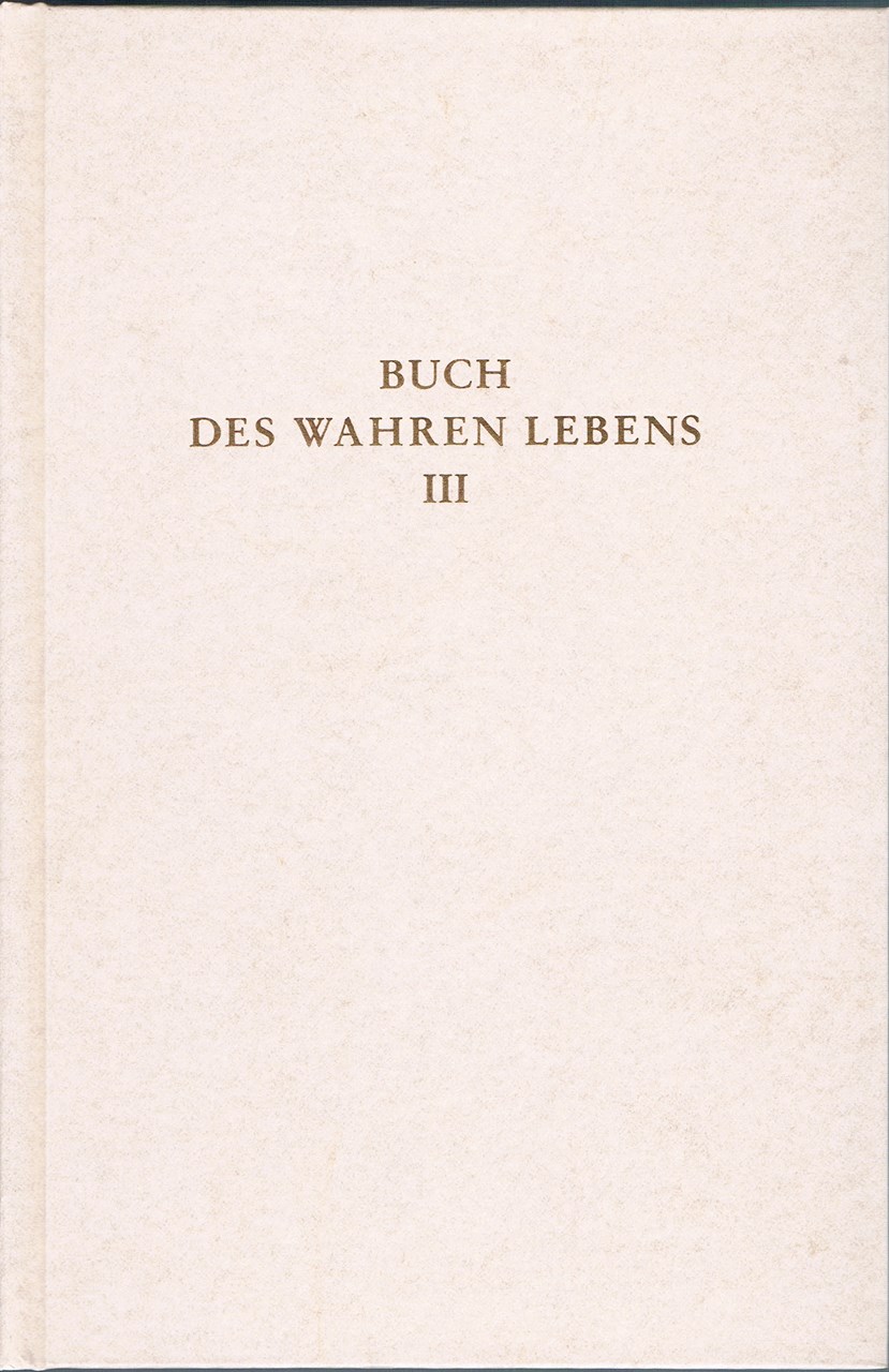 Bild von Buch des wahren Lebens Band III